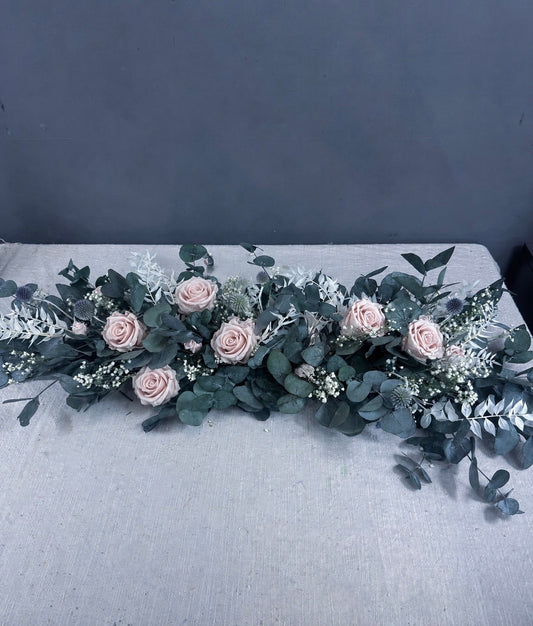 Elodie dried flower wedding garland