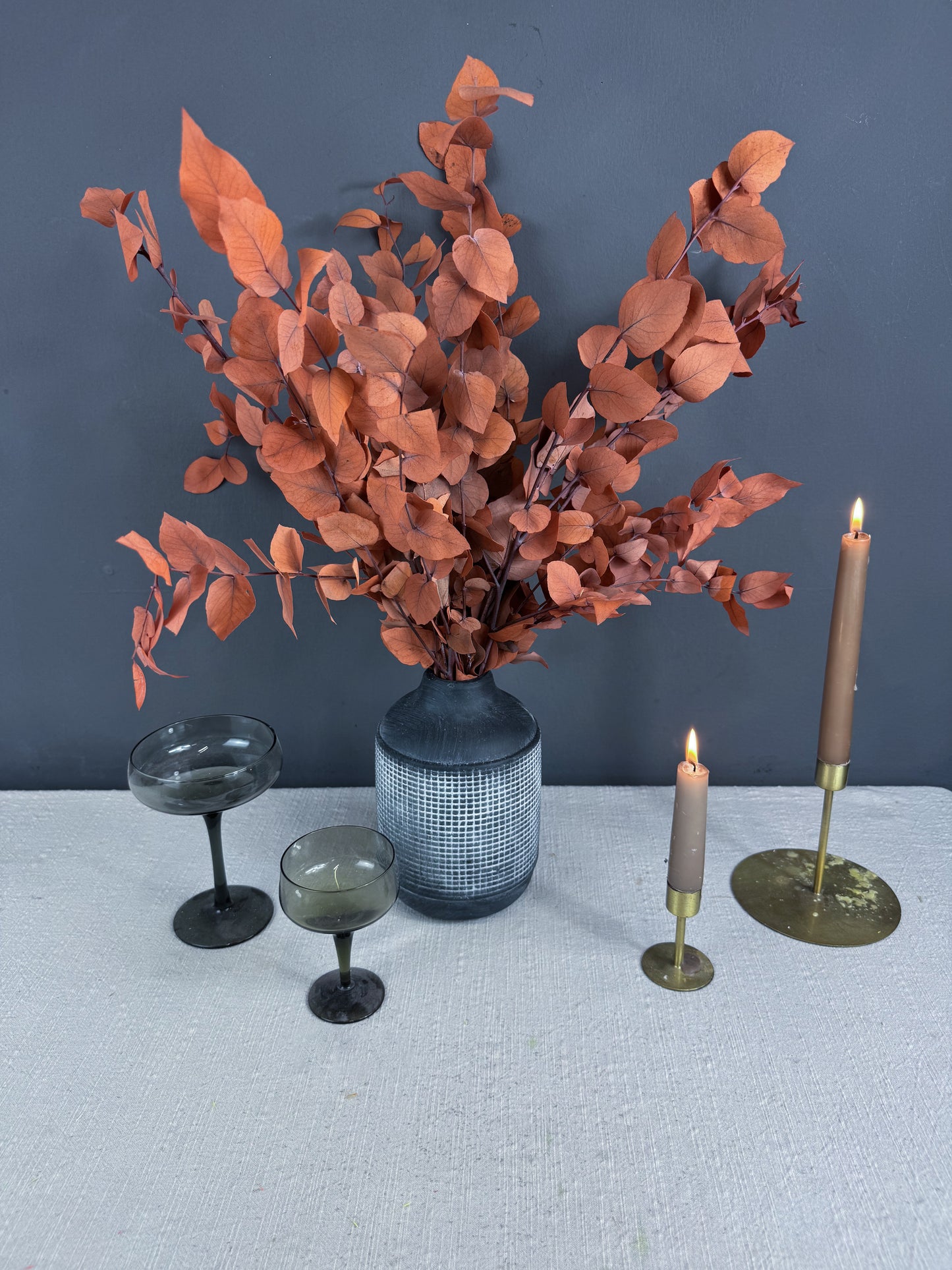 Preserved Eucalyptus Bouquet - Orange