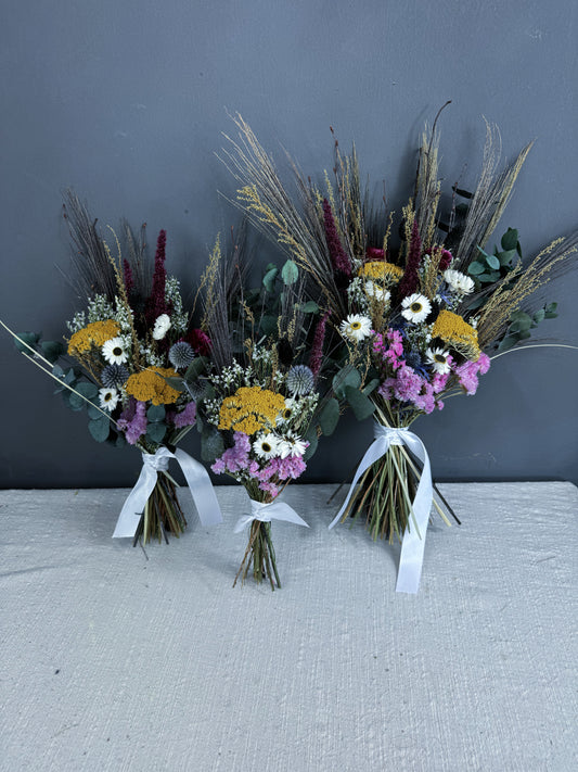 Ottilie dried bridesmaid bouquet