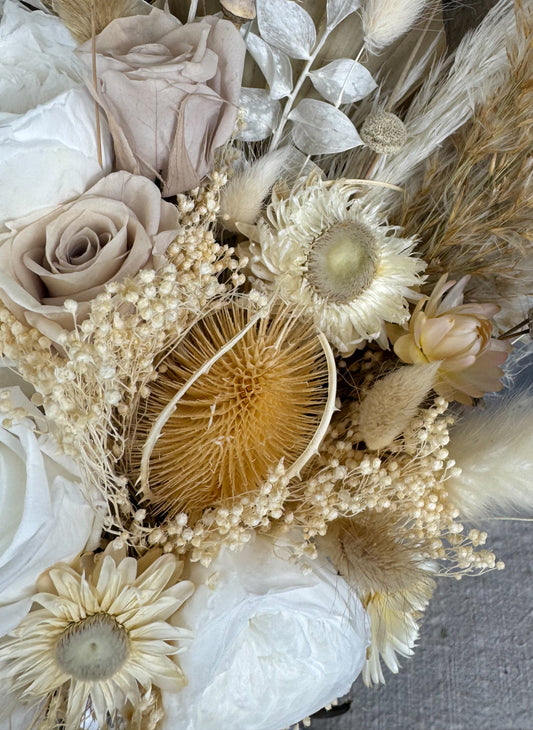 Orla dried flower bridal bouquet