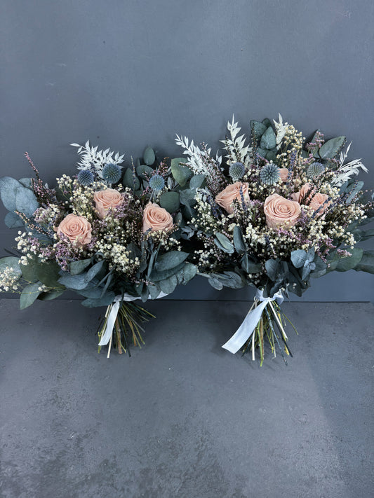 Cleo dried bridesmaid bouquet