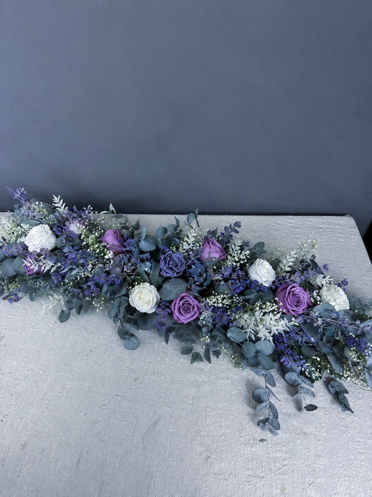 Amelia dried flower wedding garland