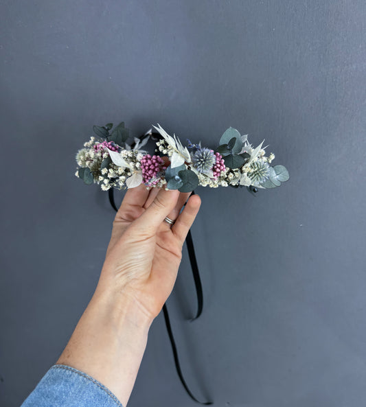 Devon dried flower crown