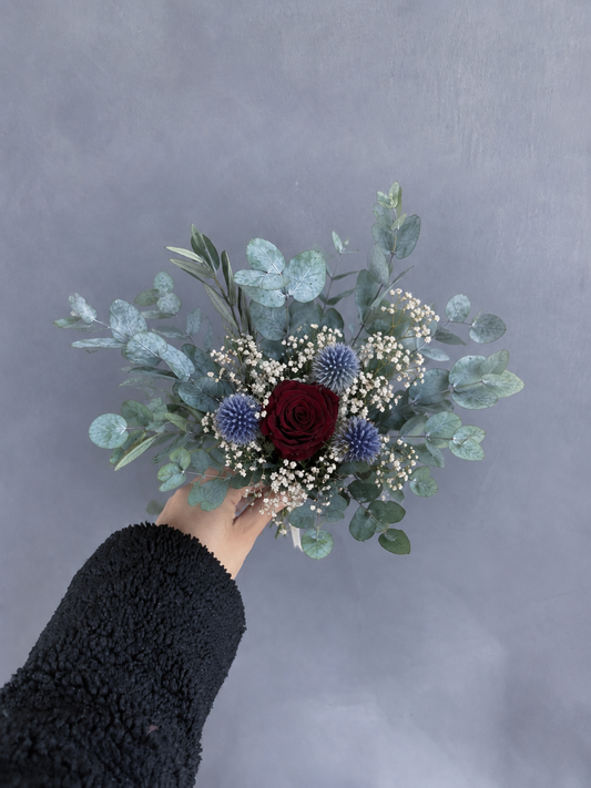 Lena dried bridesmaid bouquet
