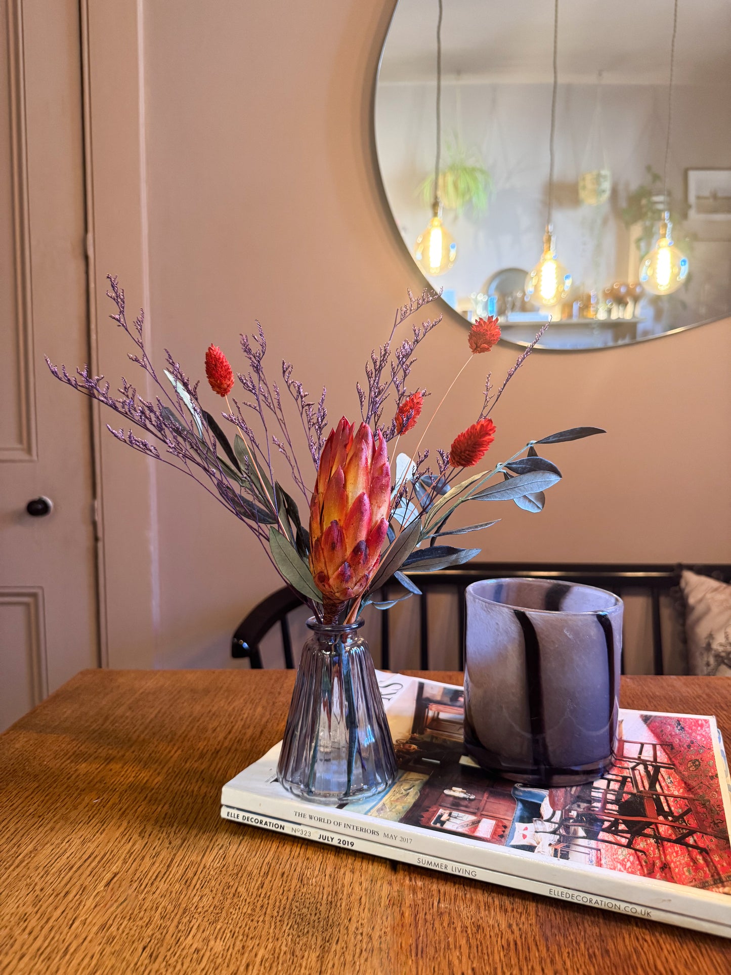 Opal dried flower mini bouquet