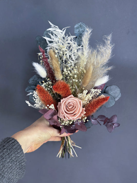 Tilly dried bridesmaid bouquet