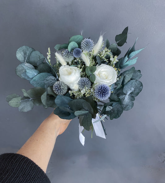 Margot dried flower bridesmaid bouquet