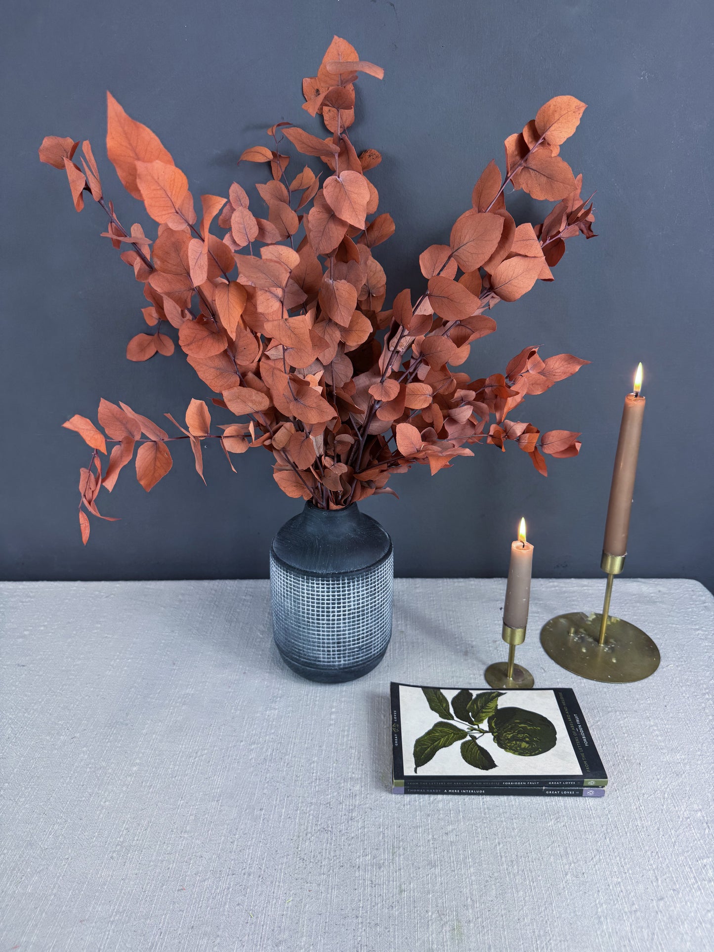 Preserved Eucalyptus Bouquet - Orange