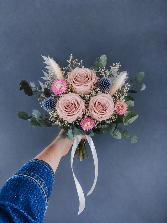 Cat dried bridesmaid bouquet