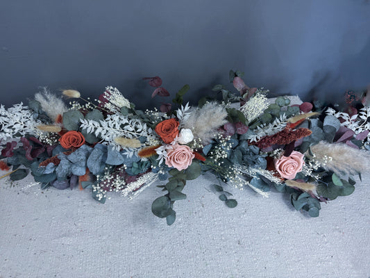 Tilly dried flower wedding garland