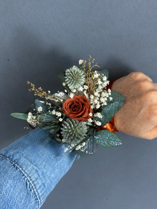 Penny wrist corsage