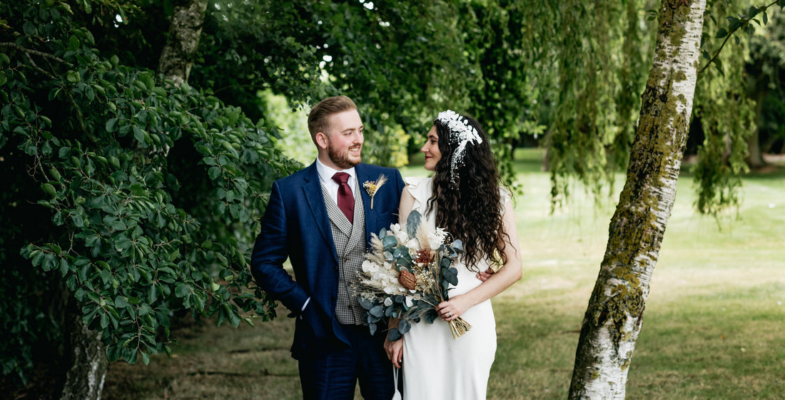 Dried wedding flowers