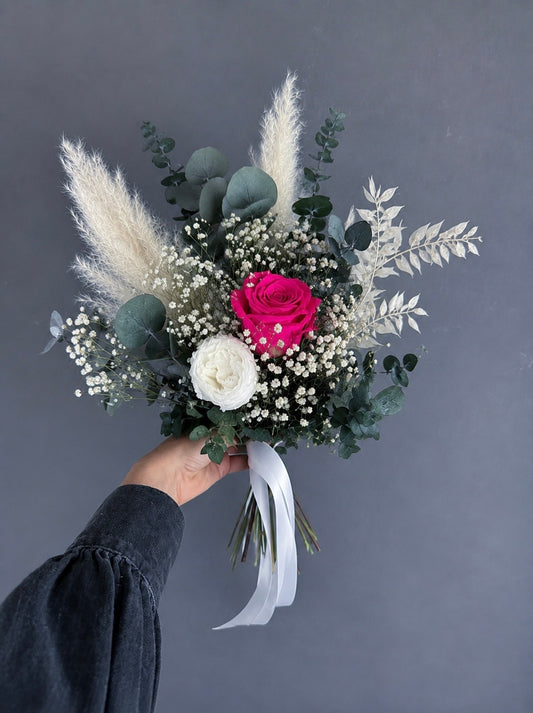 Elena dried bridesmaid bouquet