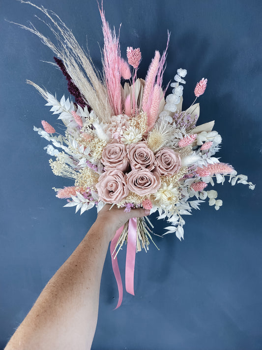 Lucie dried flower bridal bouquet