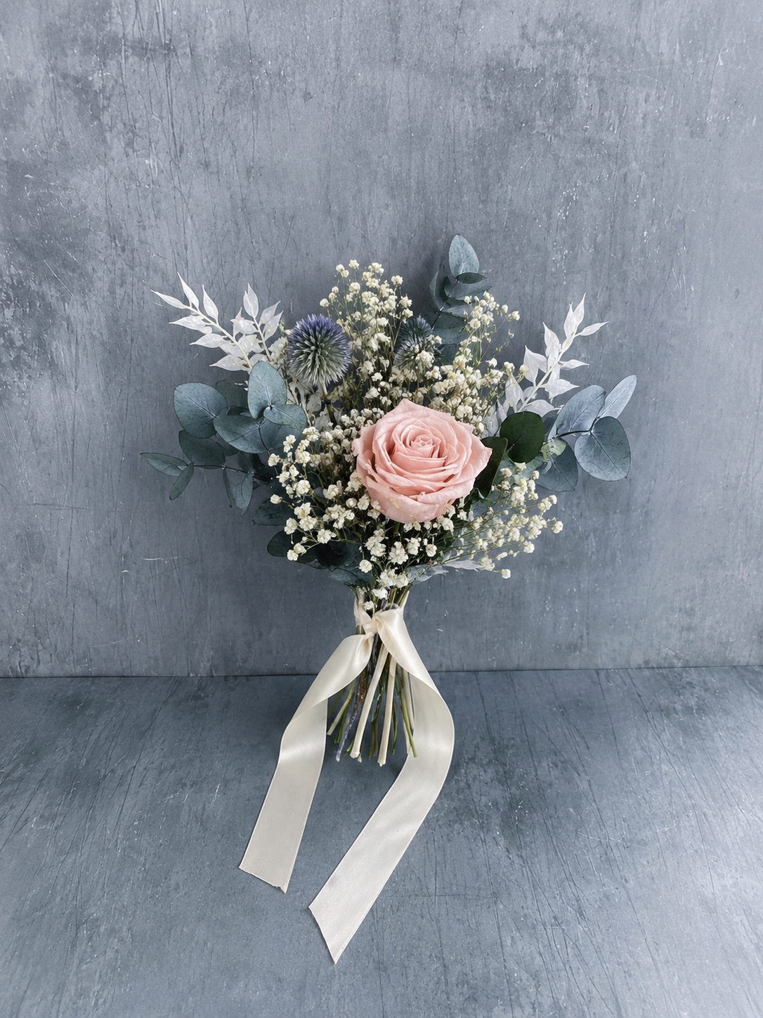 Elodie dried bridesmaid bouquet