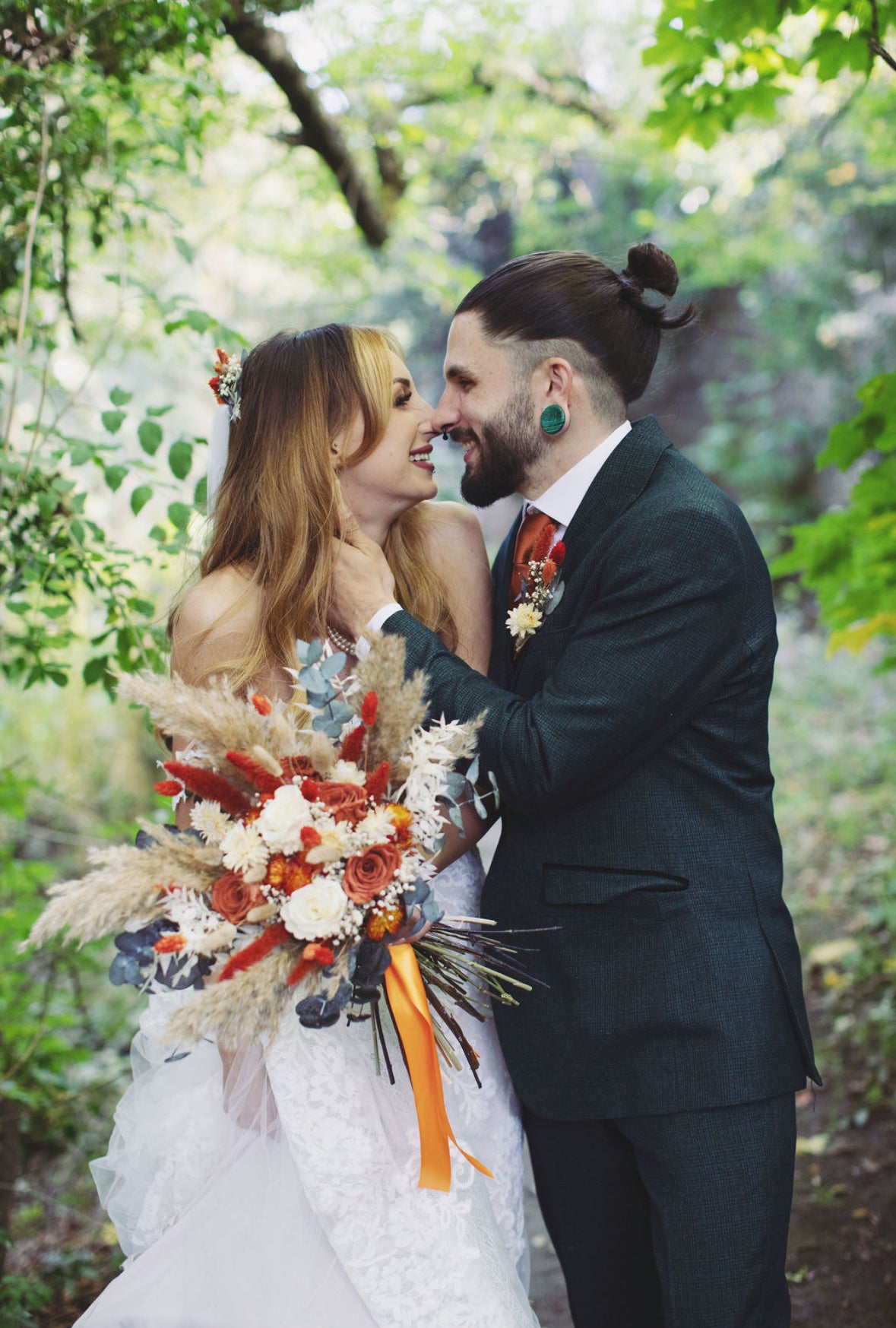 Marla dried bridal bouquet