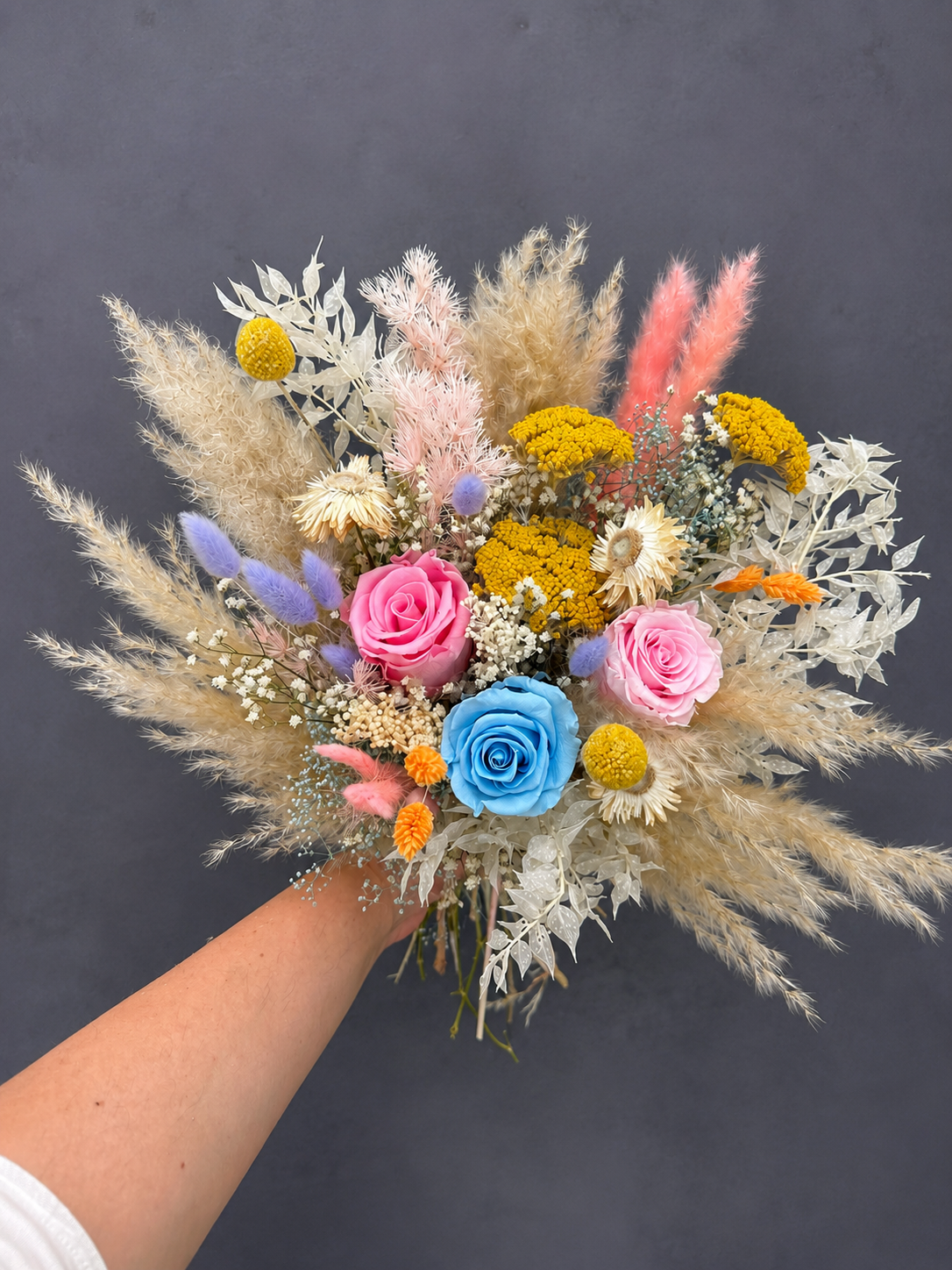 Elsie dried flower bouquet
