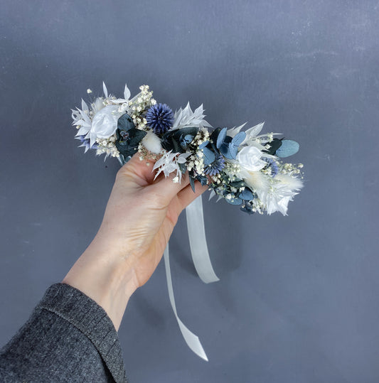 Laurel dried flower crown