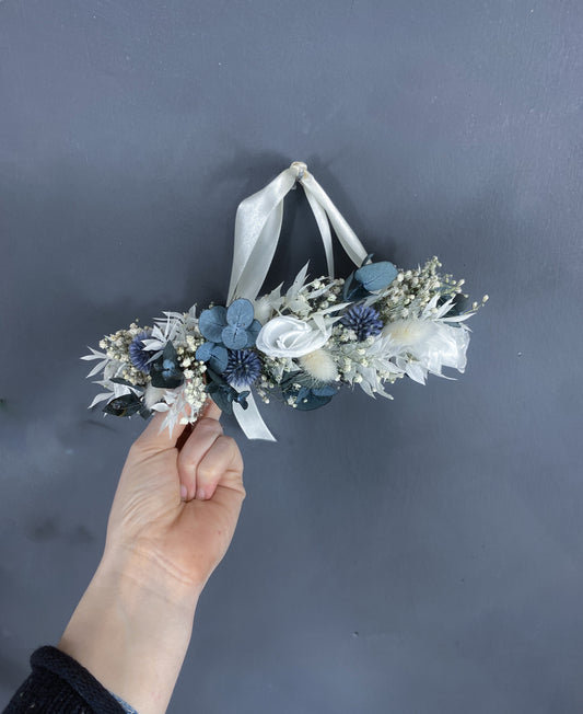 Laurel dried flower crown