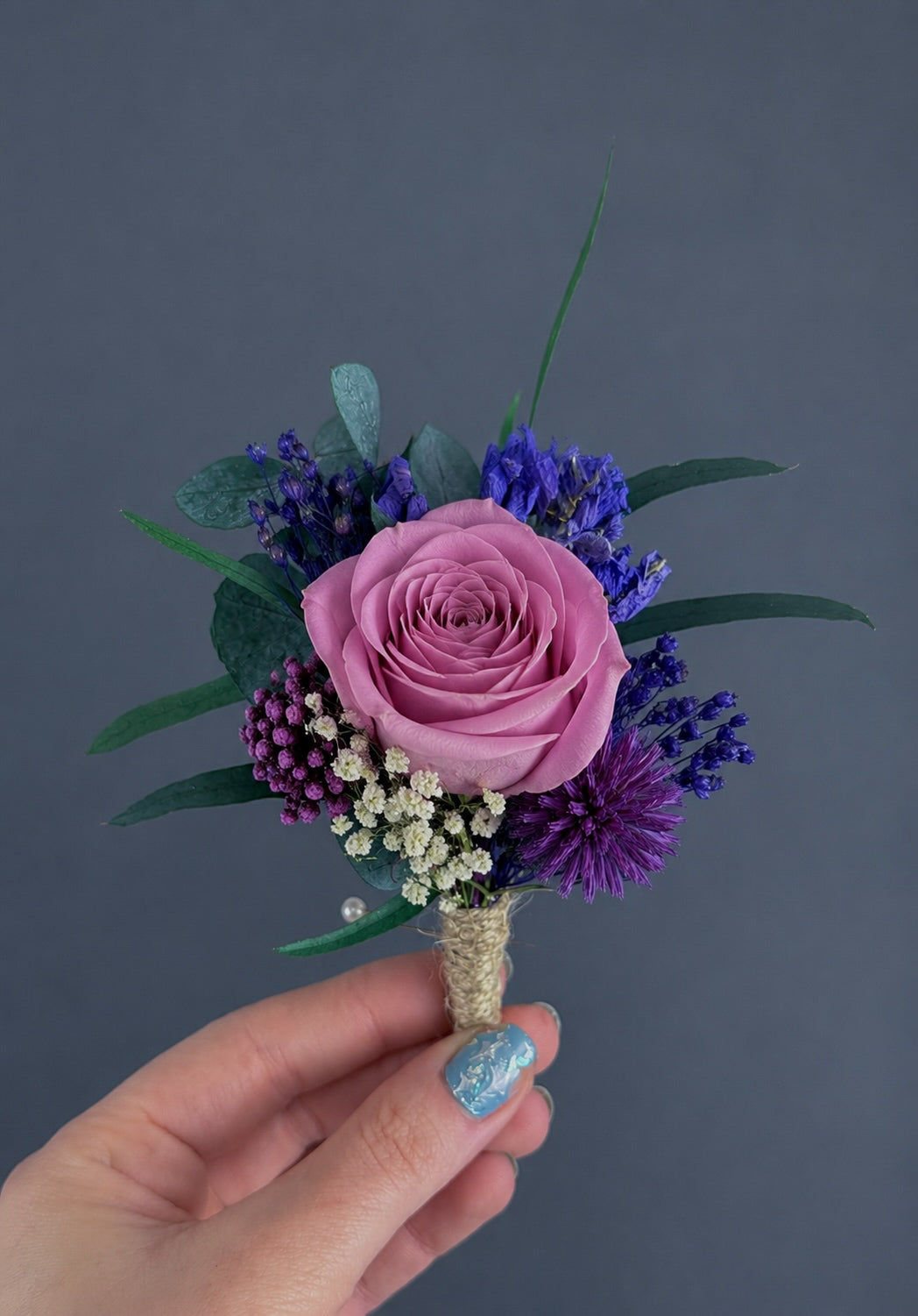 Amalie Dried Flower Buttonhole
