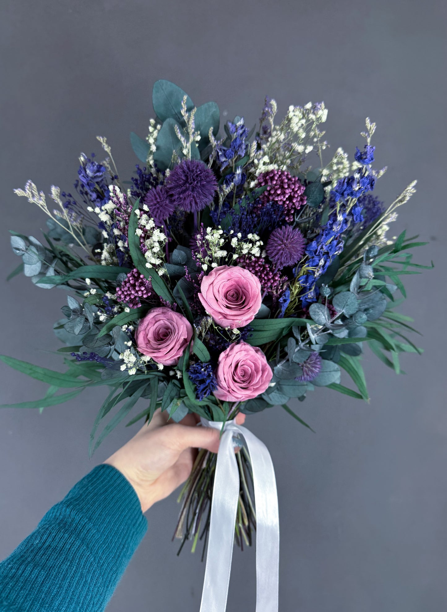 Amalie dried flower bridal bouquet
