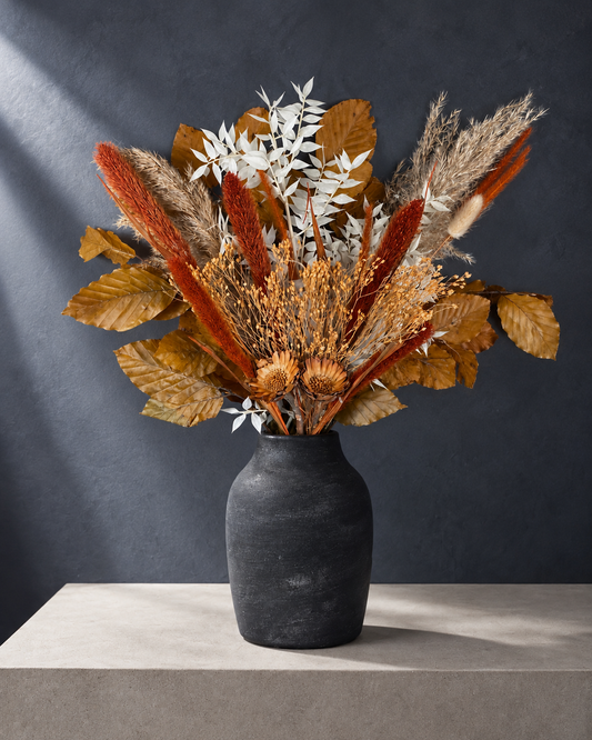 Viola dried flower bouquet