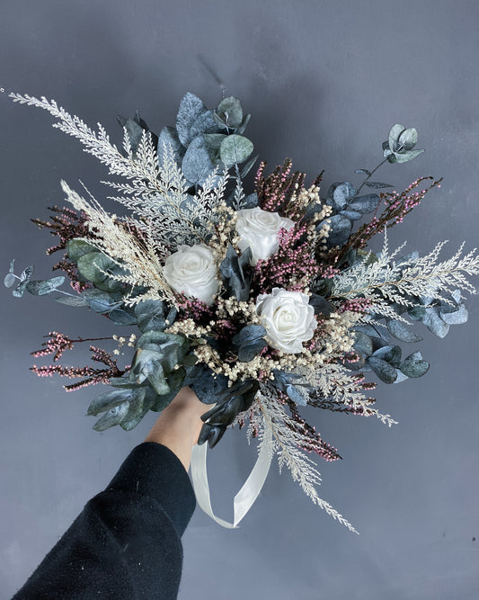 Aubrey dried bridal bouquet