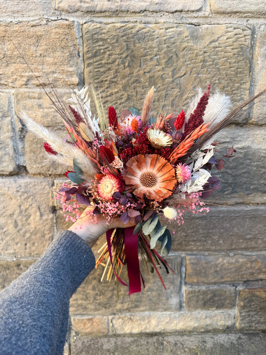 Jenni dried bridesmaid bouquet