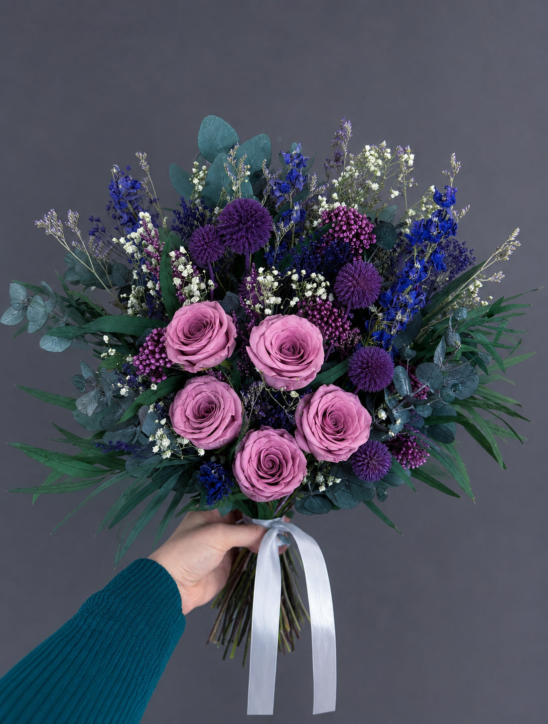 Amalie dried flower bridal bouquet