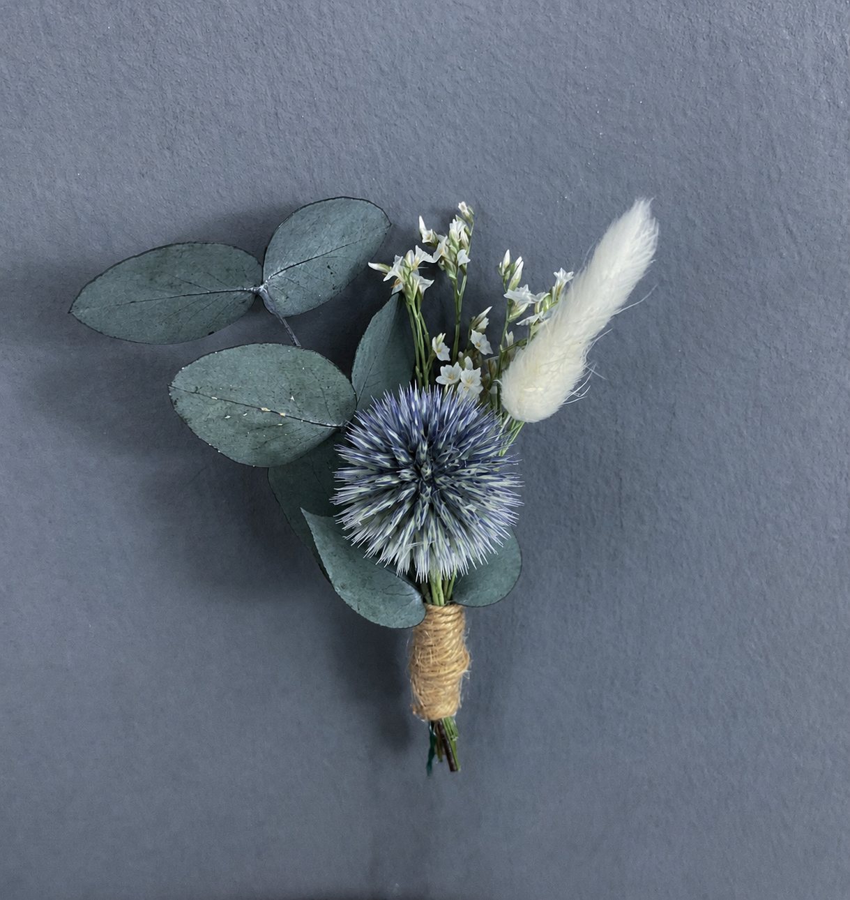 Margot dried flower buttonhole