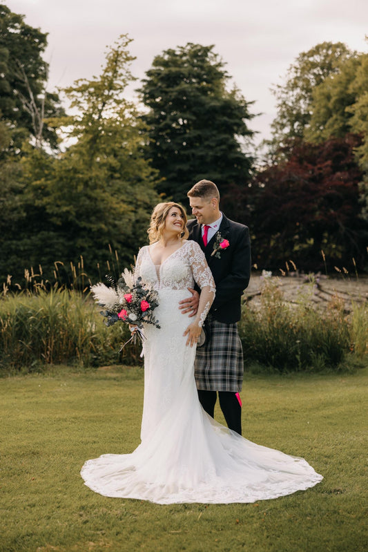 Elena dried flower bridal bouquet