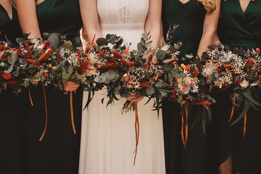 Elora dried bridesmaid bouquet