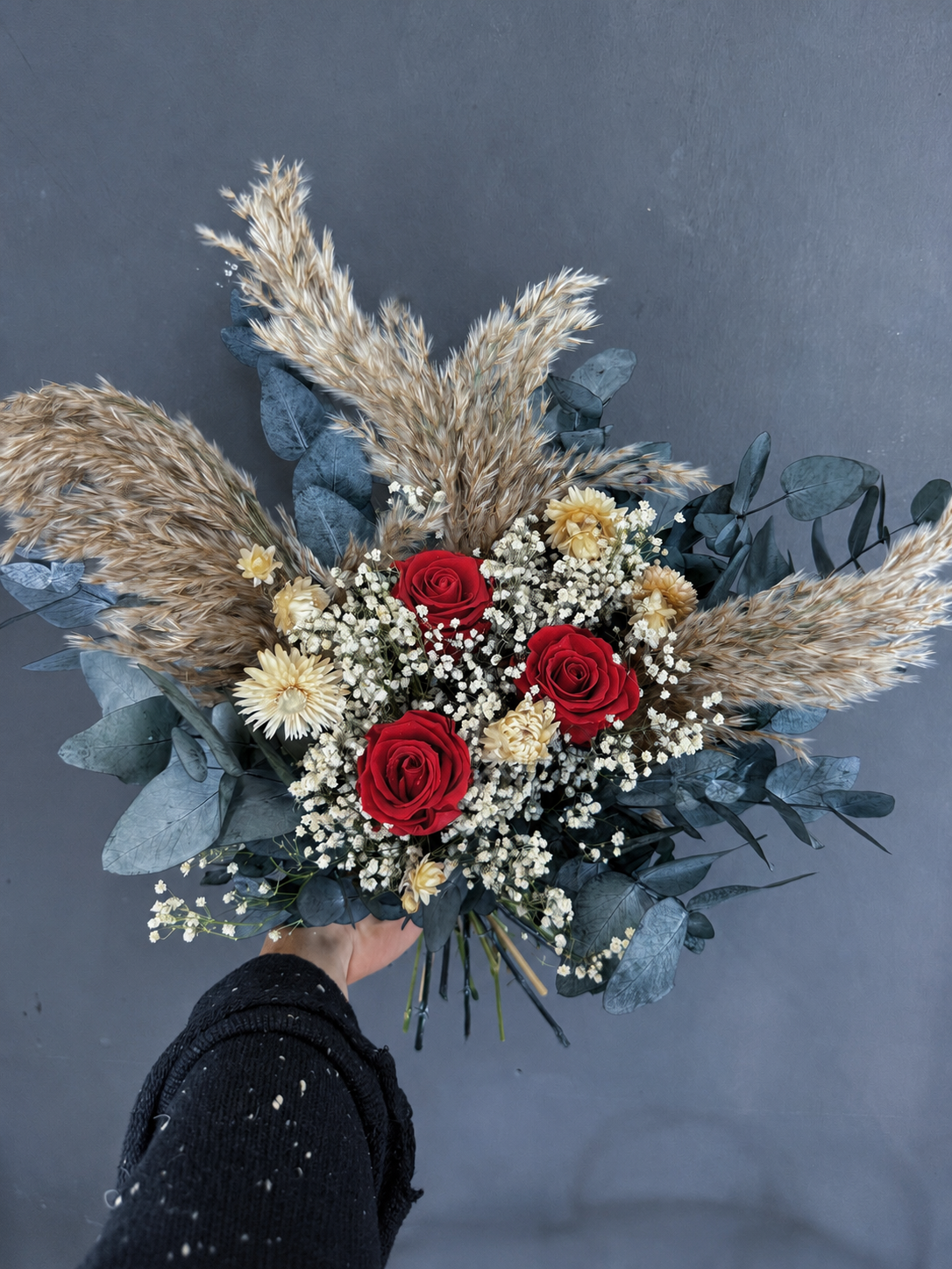 Rosie dried flower bridal bouquet