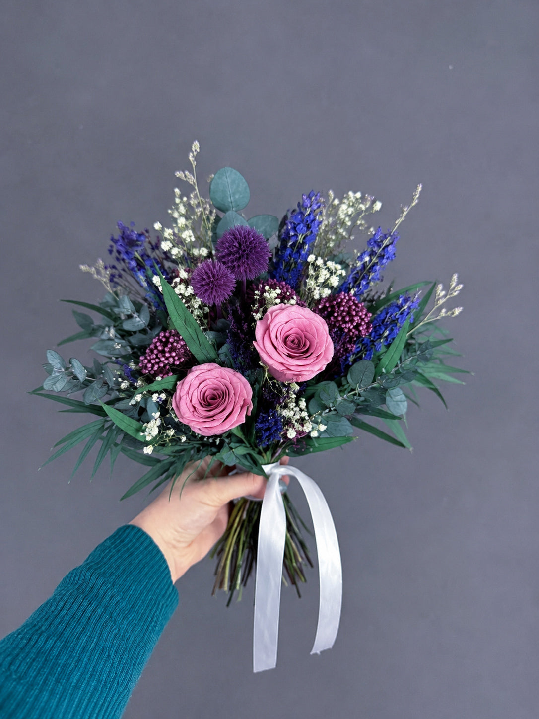Amalie dried flower bridal bouquet