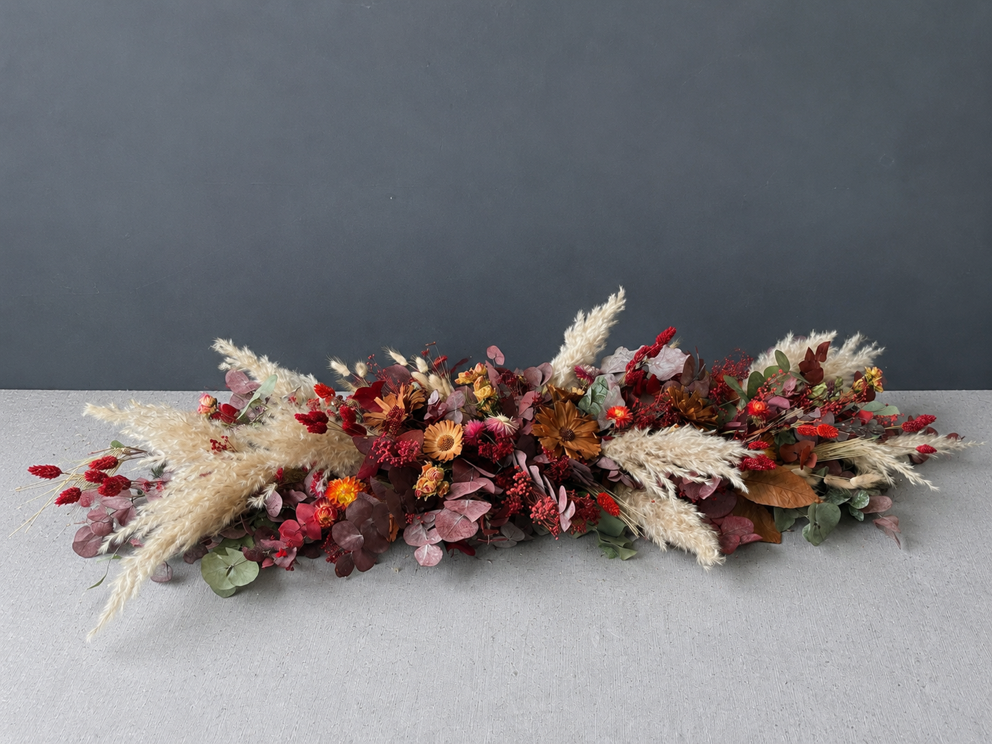 Jenni dried flower wedding garland