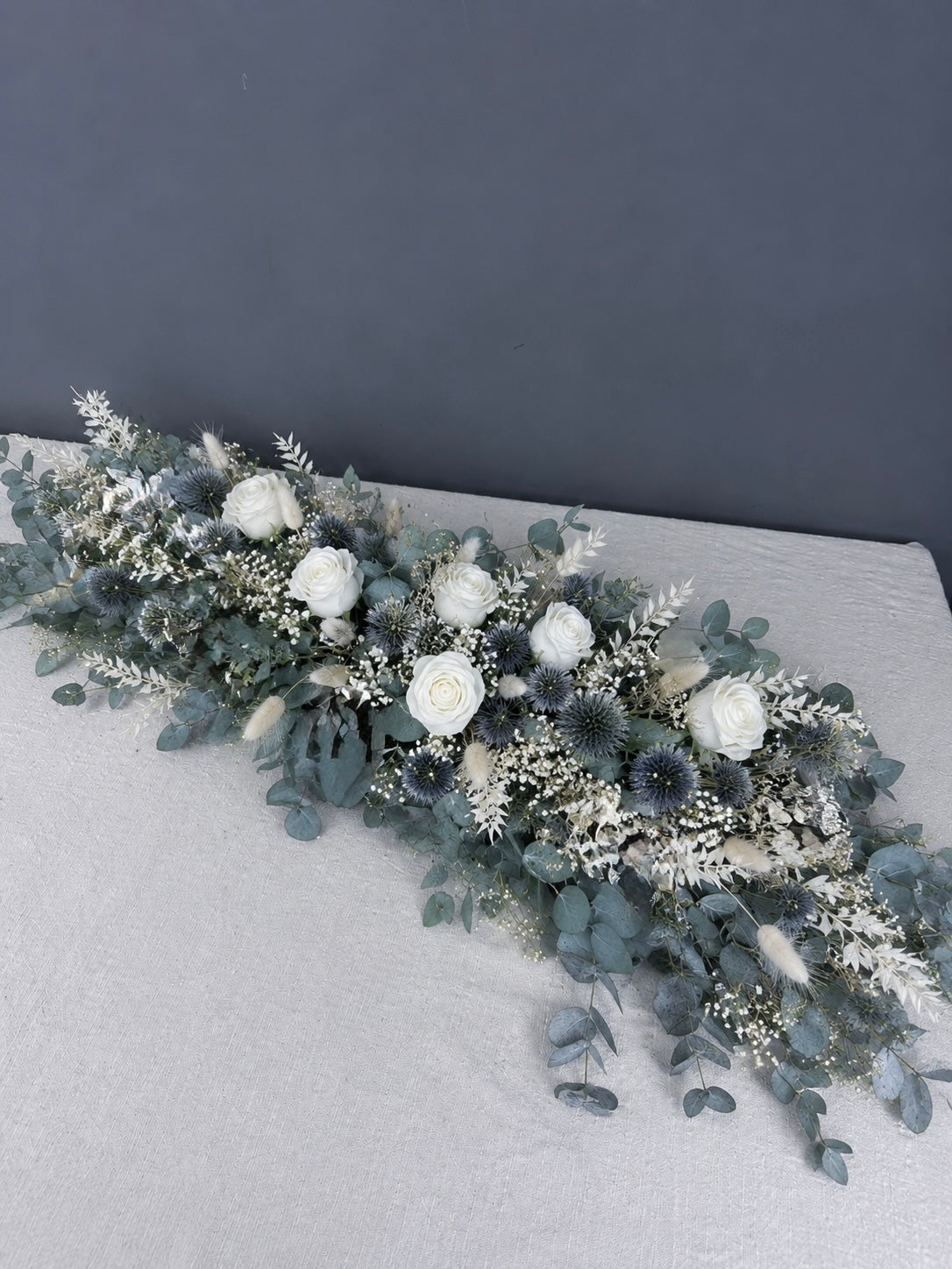 Laurel dried flower garland