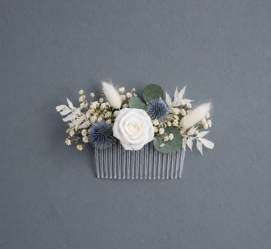Laurel dried flower comb