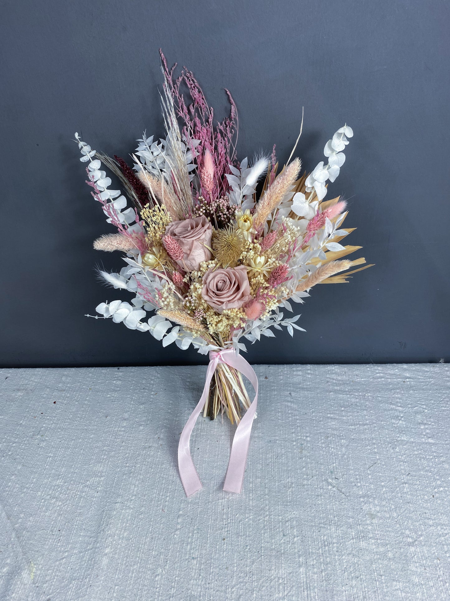 Lucie dried flower bridal bouquet