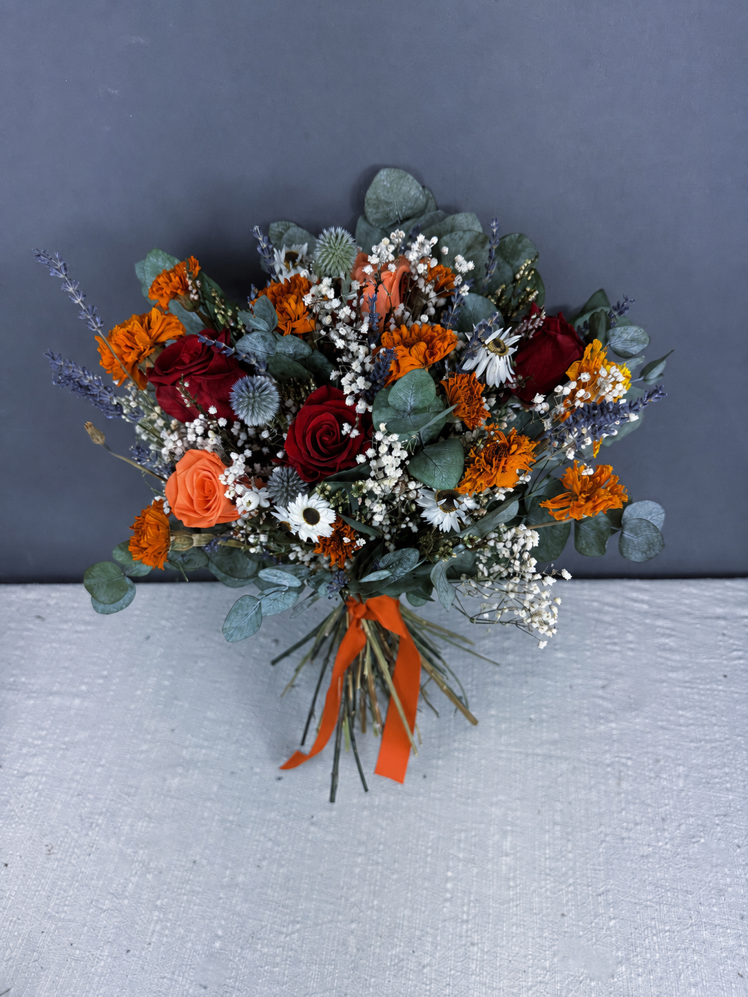 Mae dried bridal bouquet
