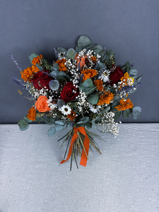 Mae dried bridal bouquet