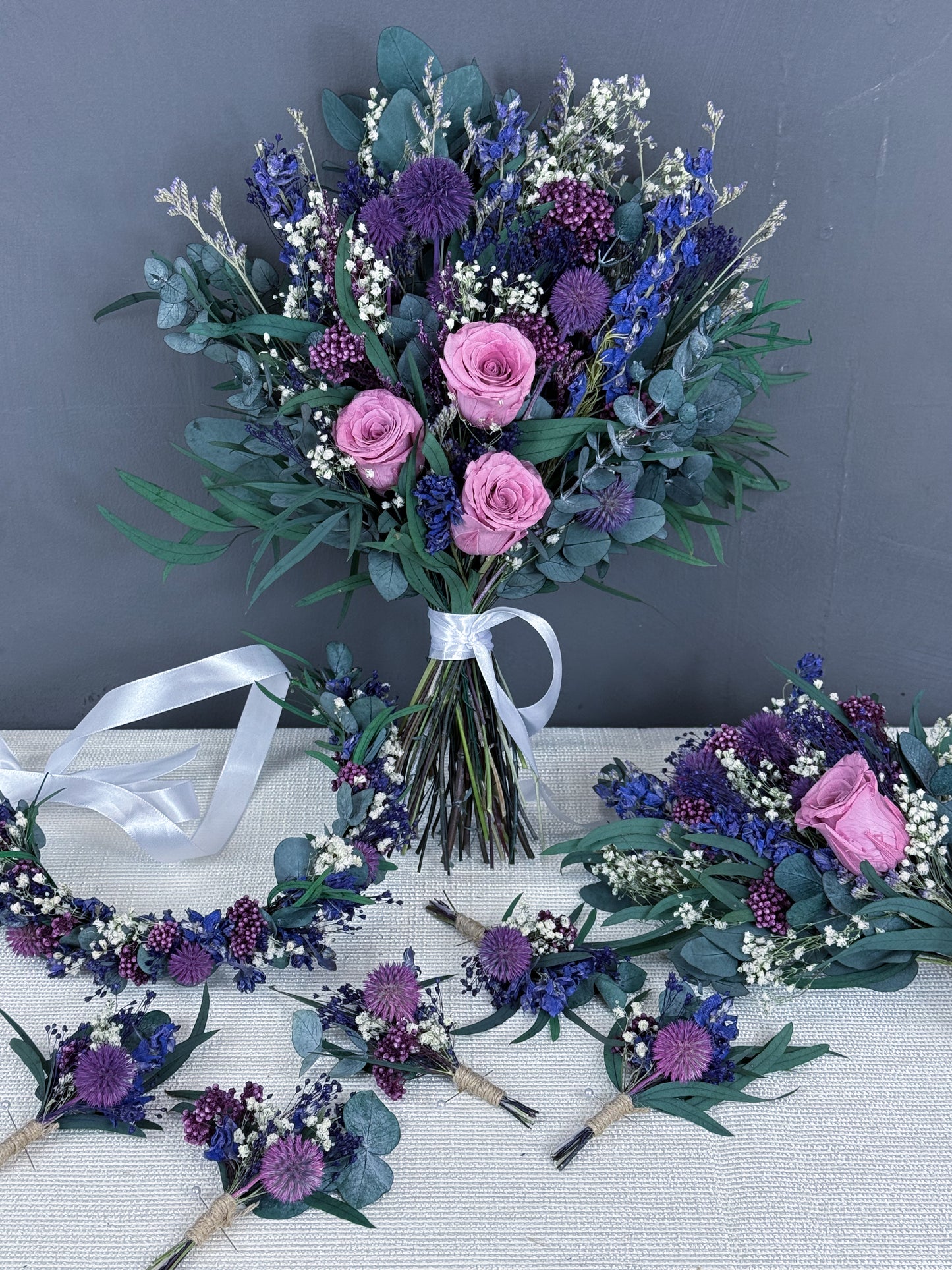 Amalie dried flower bridal bouquet