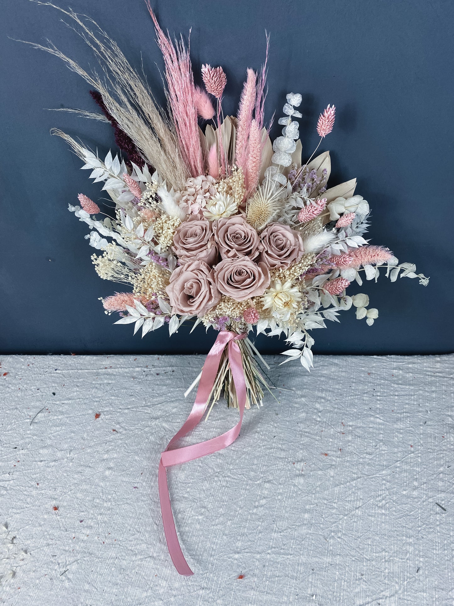 Lucie dried flower bridal bouquet