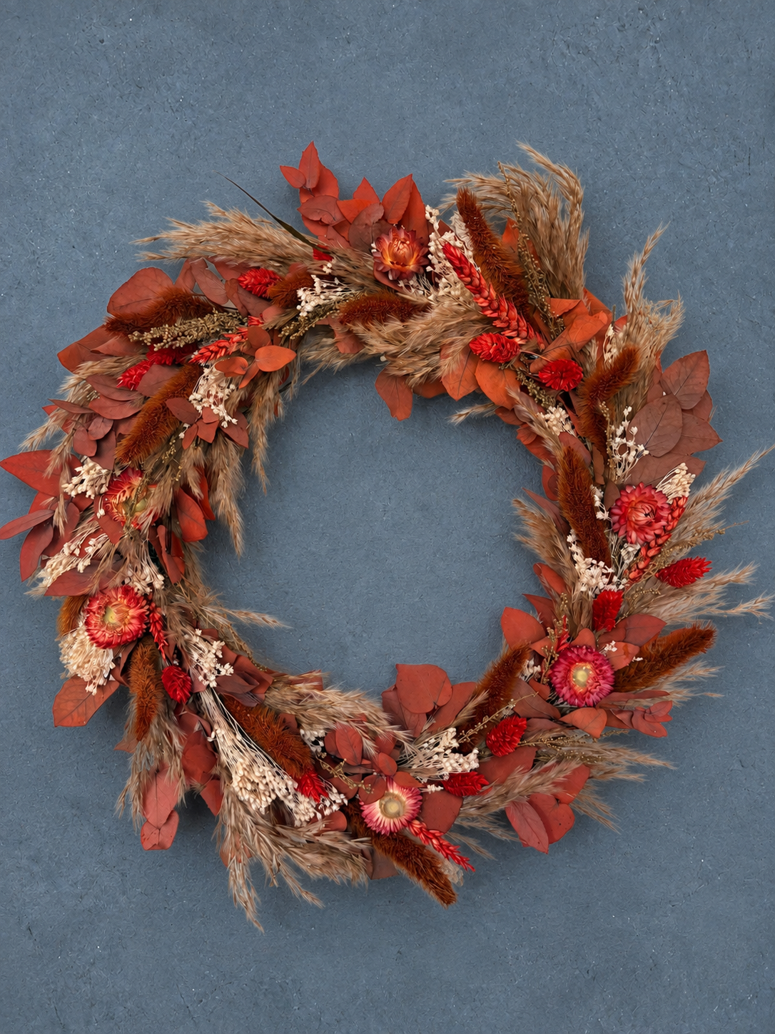 Neve autumn dried flower wreath