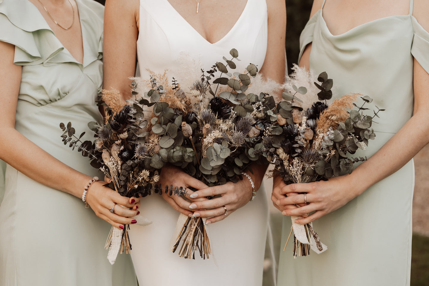 Ally Dried Flower Bridesmaid Bouquet