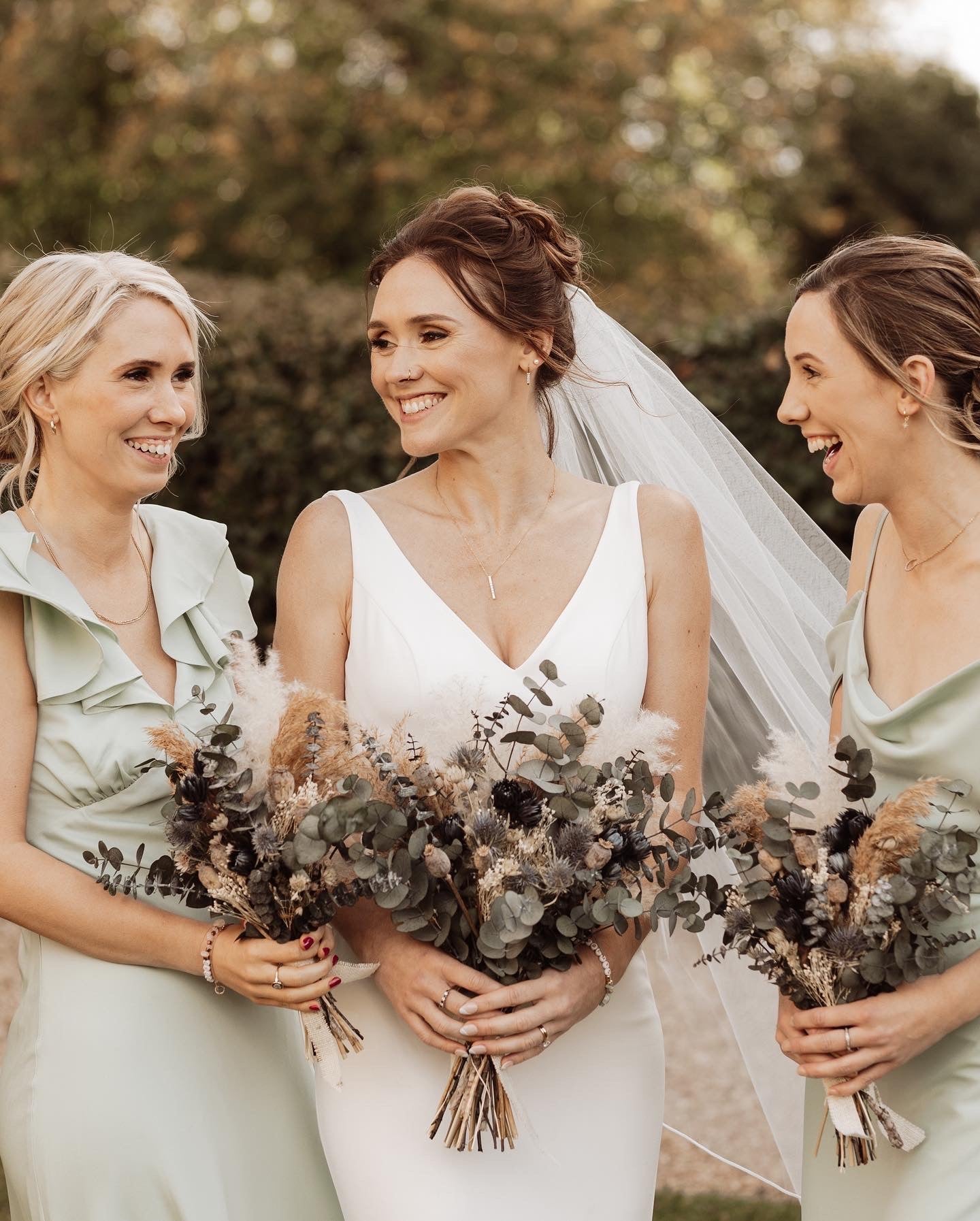 Ally Dried Flower Bridesmaid Bouquet