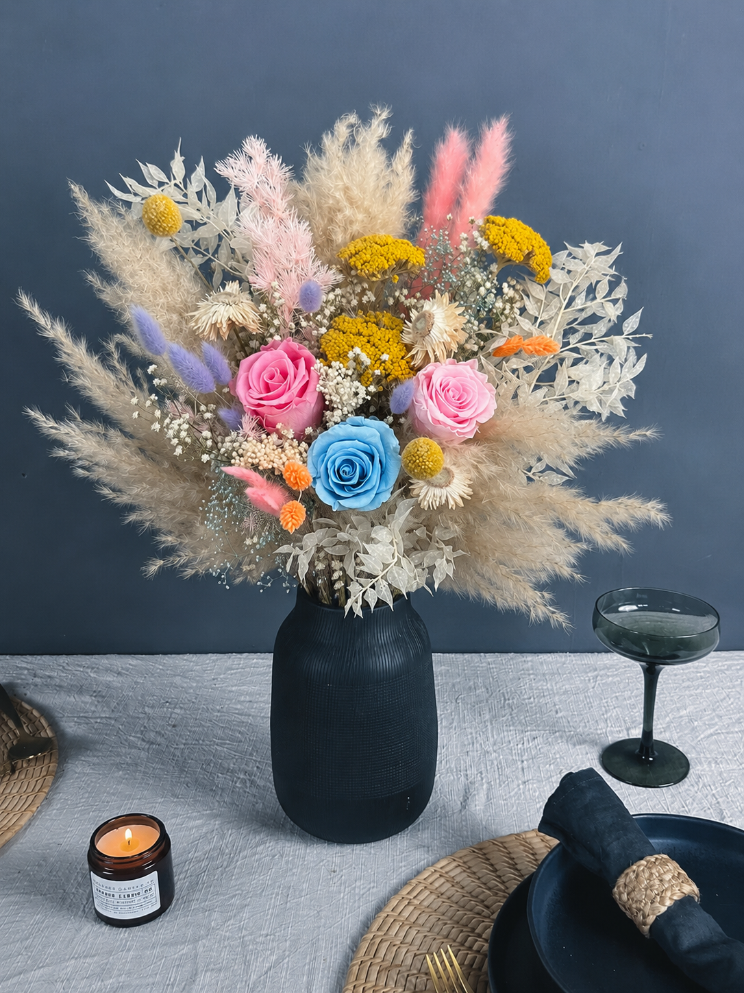 Elsie dried flower bouquet