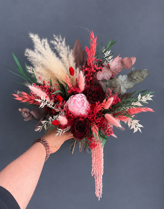 Rosalie dried flower bridal bouquet