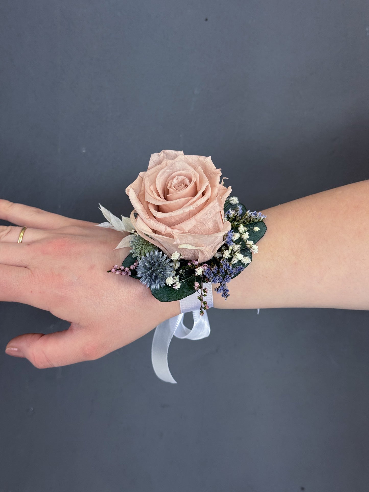 Cleo wrist corsage