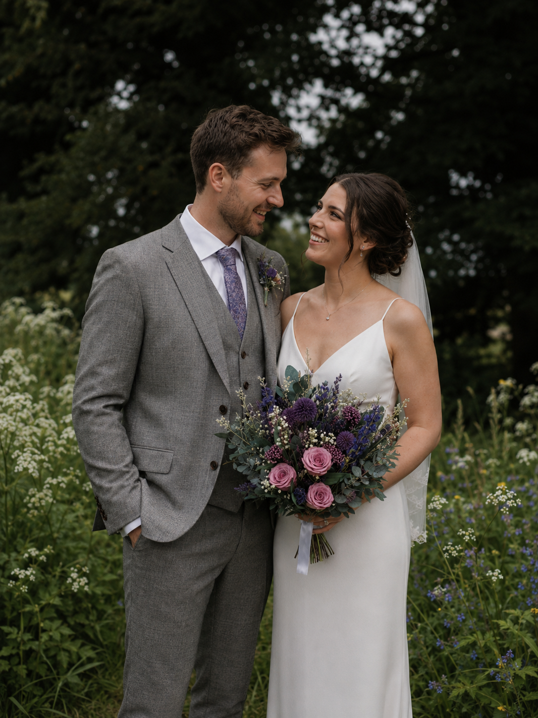 Amalie dried flower bridal bouquet
