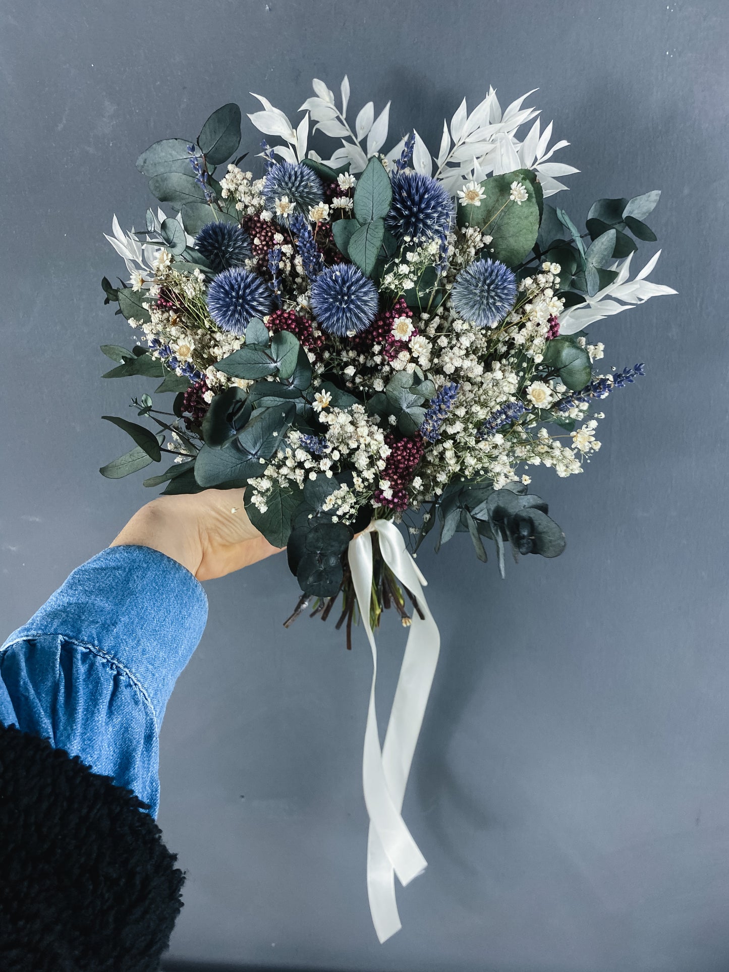 Devon Dried Flower Bridal Bouquet